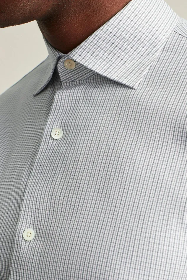 Men Business Casual Shirts Bonobos Jetsetter Stretch Dress Shirt Navy Violet Micro Plaid