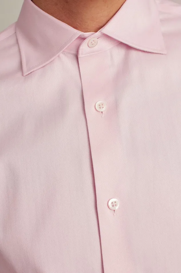 Men Business Casual Shirts Bonobos Jetsetter Stretch Dress Shirt Pink Herringbone