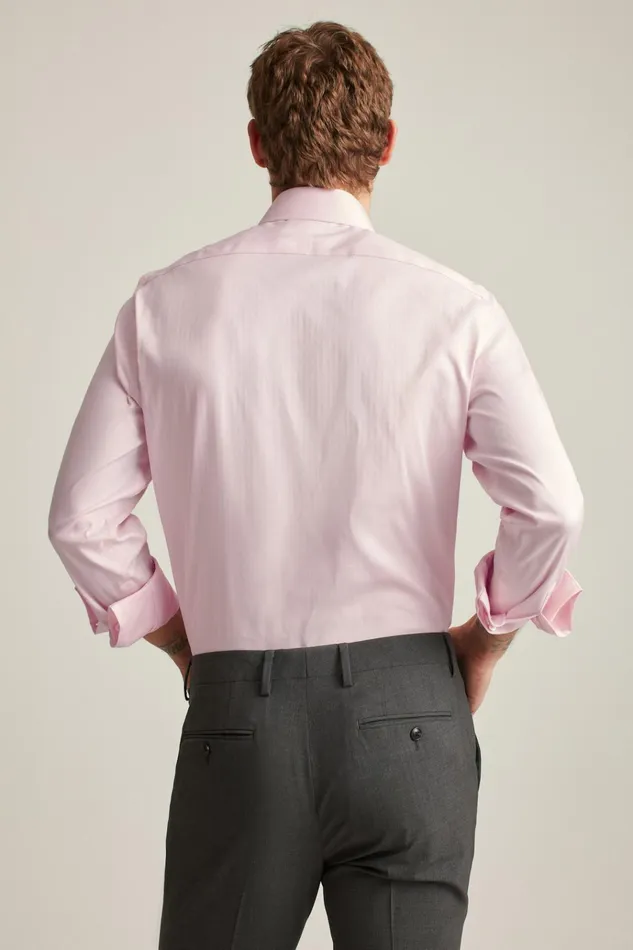 Men Business Casual Shirts Bonobos Jetsetter Stretch Dress Shirt Pink Herringbone