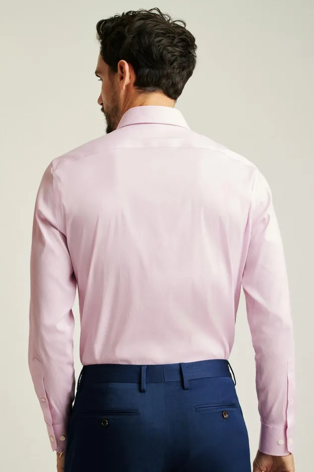 Men Business Casual Shirts Bonobos Jetsetter Stretch Dress Shirt Pink Micro Stripe