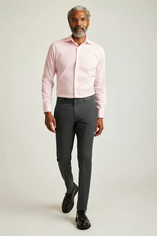 Men Business Casual Shirts Bonobos Jetsetter Stretch Dress Shirt Pink Micro Windowpane Men Business Casual Shirts Bonobos Jetsetter Stretch Dress Shirt Pink Micro Windowpane