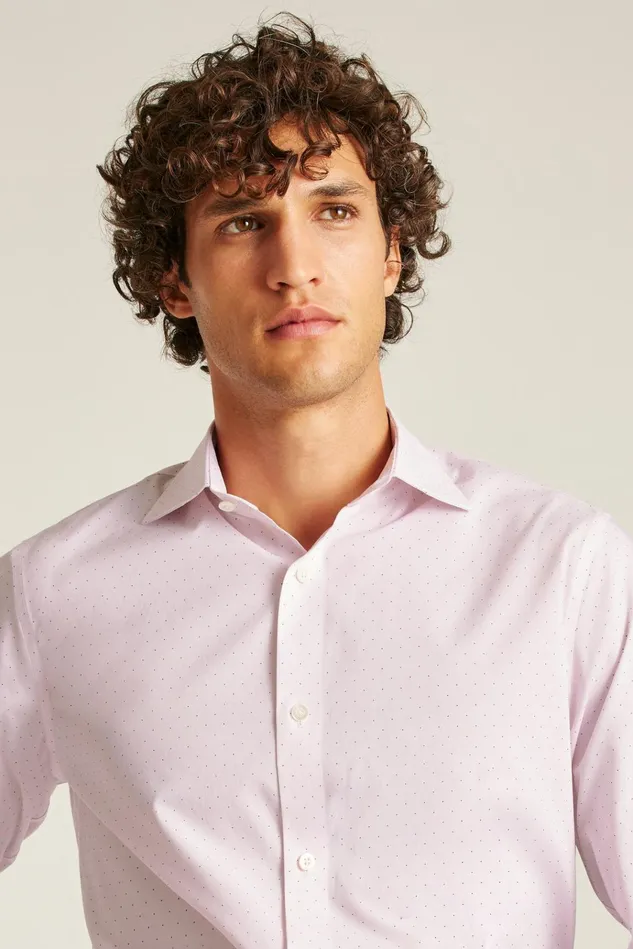 Men Business Casual Shirts Bonobos Jetsetter Stretch Dress Shirt Rose Dot
