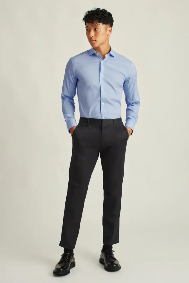 Men Business Casual Shirts Bonobos Jetsetter Stretch Dress Shirt Solid Light Blue Men Business Casual Shirts Bonobos Jetsetter Stretch Dress Shirt Solid Light Blue