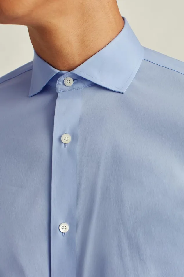 Men Business Casual Shirts Bonobos Jetsetter Stretch Dress Shirt Solid Light Blue