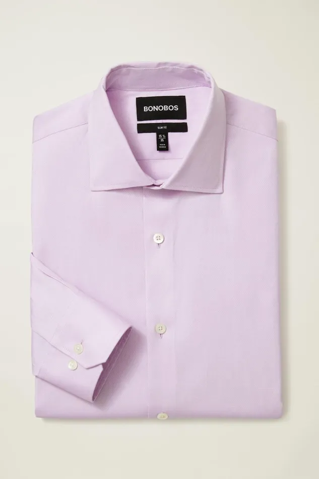 Men Business Casual Shirts Bonobos Jetsetter Stretch Dress Shirt Textured Lilac