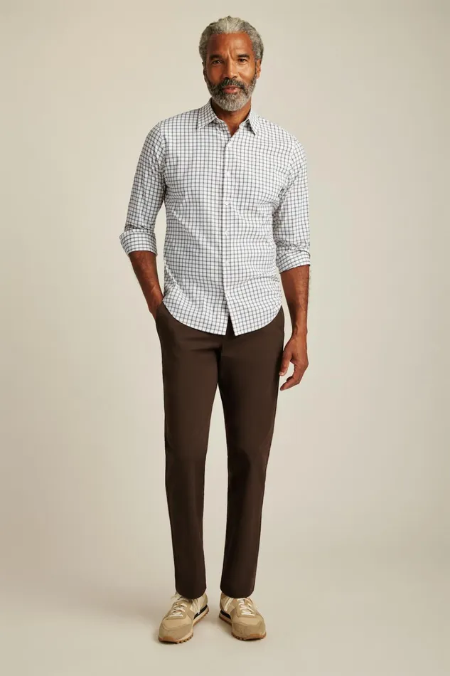 Men Business Casual Shirts Bonobos Tech Button Down Shirt Burgundy Zander Plaid