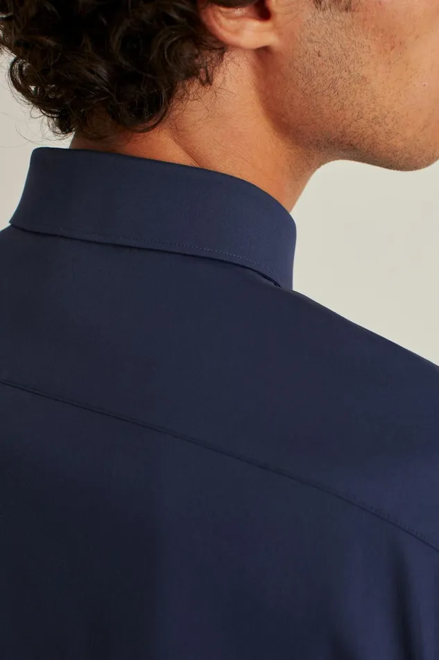 Men Business Casual Shirts Bonobos Tech Button Down Shirt Navy