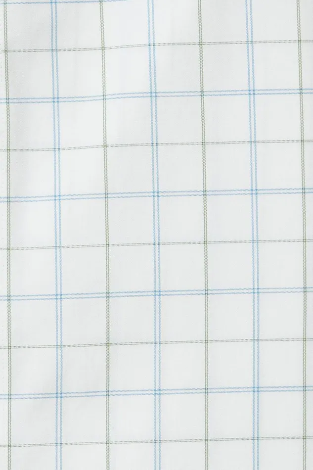 Men Business Casual Shirts Bonobos The Desk To Dinner Shirt Blue Green Windowpane