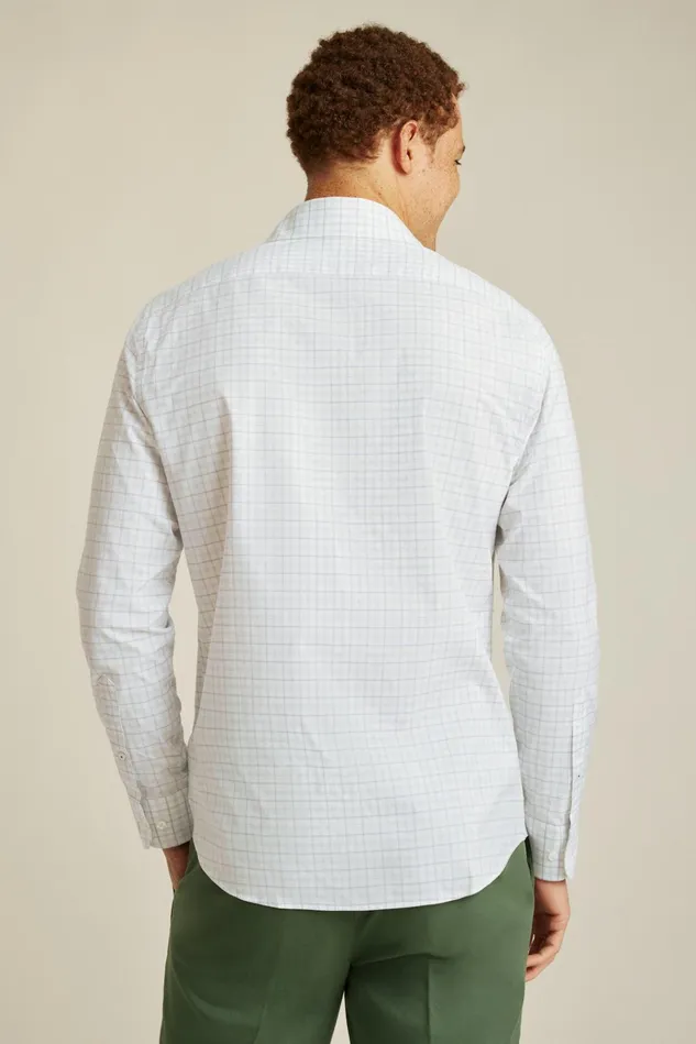 Men Business Casual Shirts Bonobos The Desk To Dinner Shirt Lilac Blue Plaid