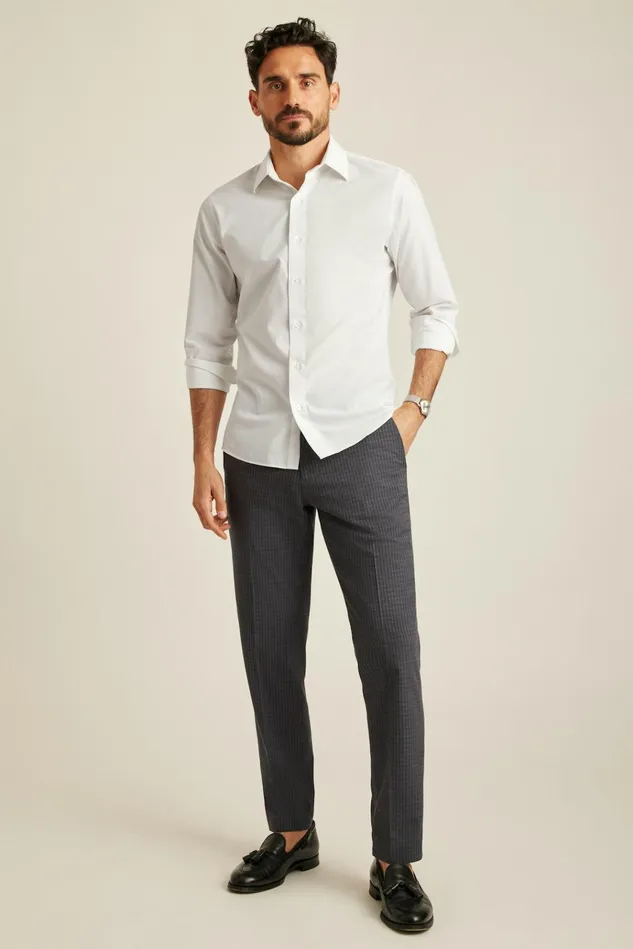 Men Business Casual Shirts Bonobos The Desk To Dinner Shirt White Textured Geo Men Business Casual Shirts Bonobos The Desk To Dinner Shirt White Textured Geo