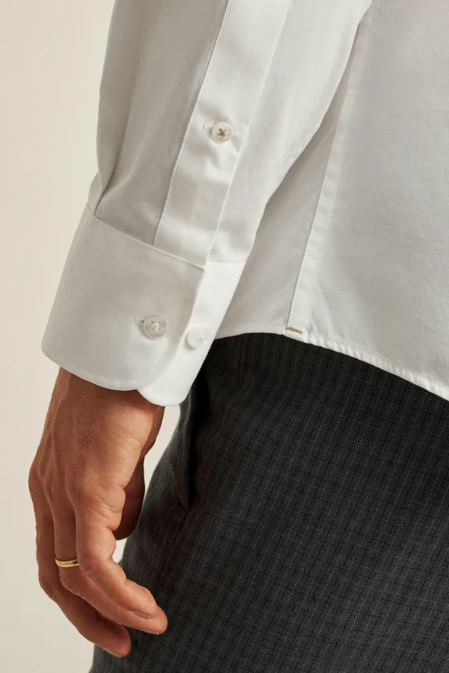 Men Business Casual Shirts Bonobos The Desk To Dinner Shirt White Textured Geo