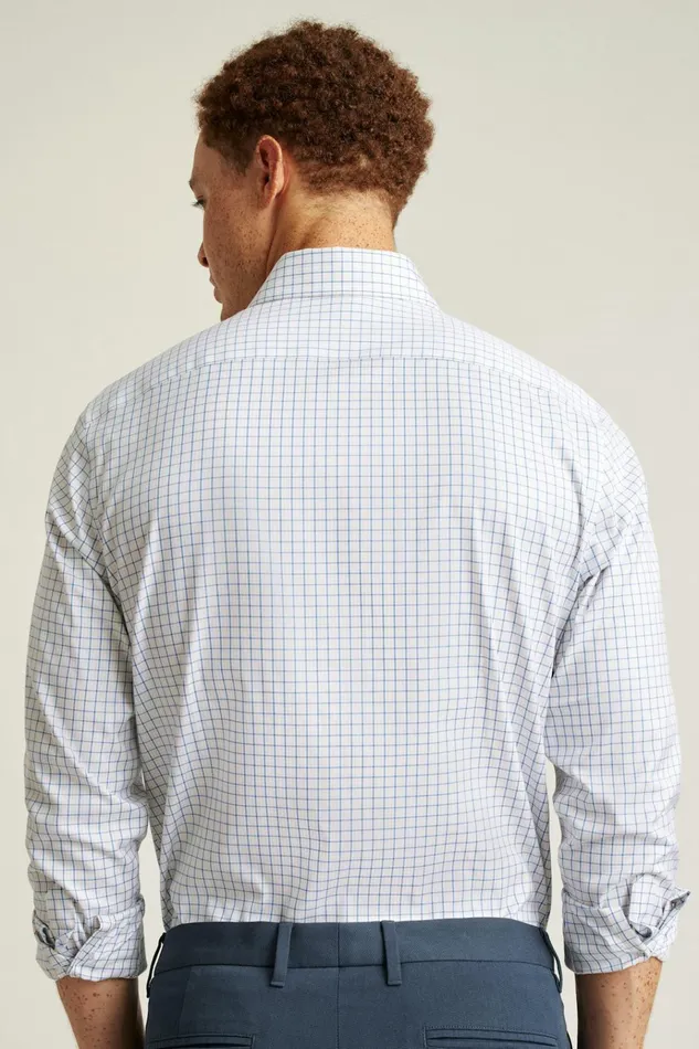 Men Business Casual Shirts Bonobos Weekday Warrior Dress Shirt Blue Pink Plaid