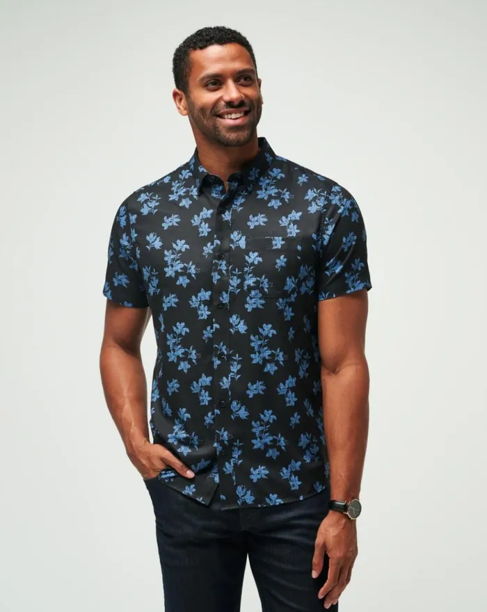 Men ButtonUps TravisMathew MIST ON THE LAKE BUTTONUP Black