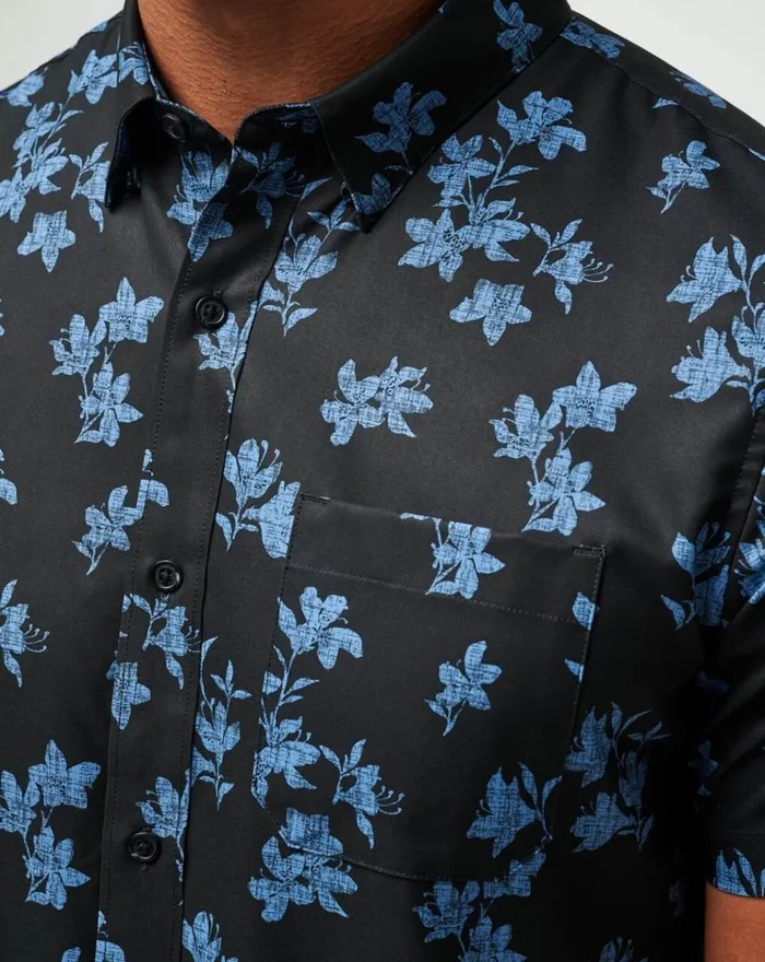 Men ButtonUps TravisMathew MIST ON THE LAKE BUTTONUP Black