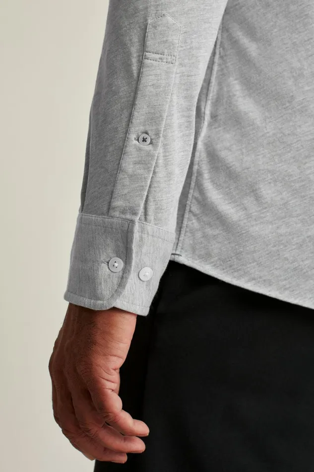 Men Casual Shirts Bonobos Jersey Everyday Shirt Heather Grey