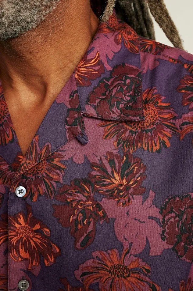 Men Casual Shirts Bonobos Riviera Cabana Shirt Navy Floral
