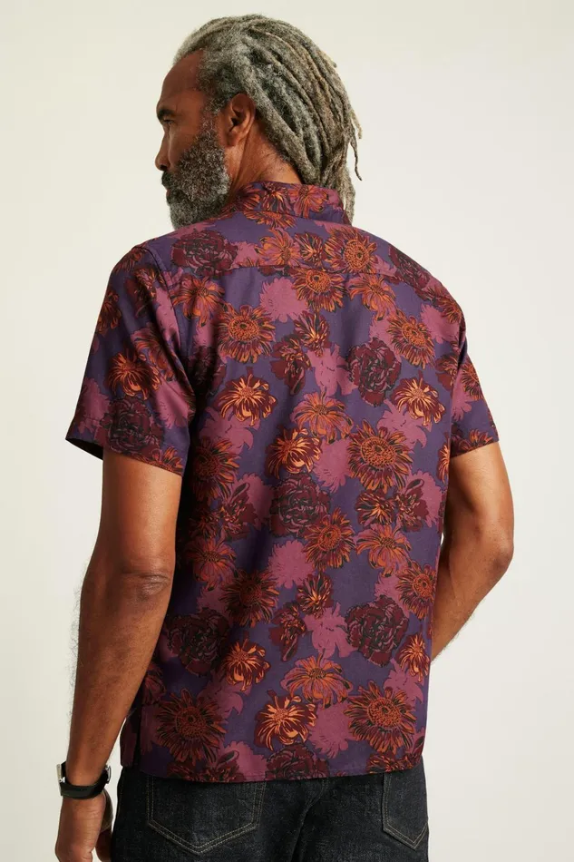 Men Casual Shirts Bonobos Riviera Cabana Shirt Navy Floral