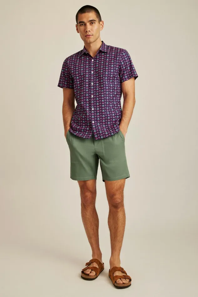 Men Casual Shirts Bonobos Riviera Short Sleeve Shirt Navy Pink Squiggly Palms Men Casual Shirts Bonobos Riviera Short Sleeve Shirt Navy Pink Squiggly Palms