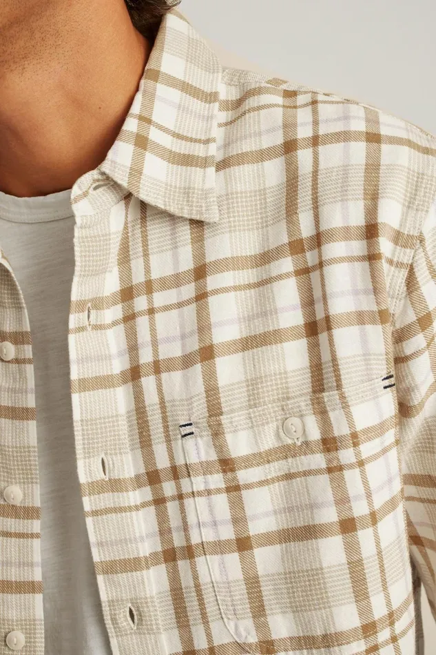 Men Casual Shirts Bonobos Sunset Overshirt Rye Ireland Plaid