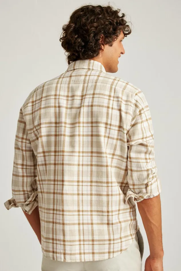 Men Casual Shirts Bonobos Sunset Overshirt Rye Ireland Plaid