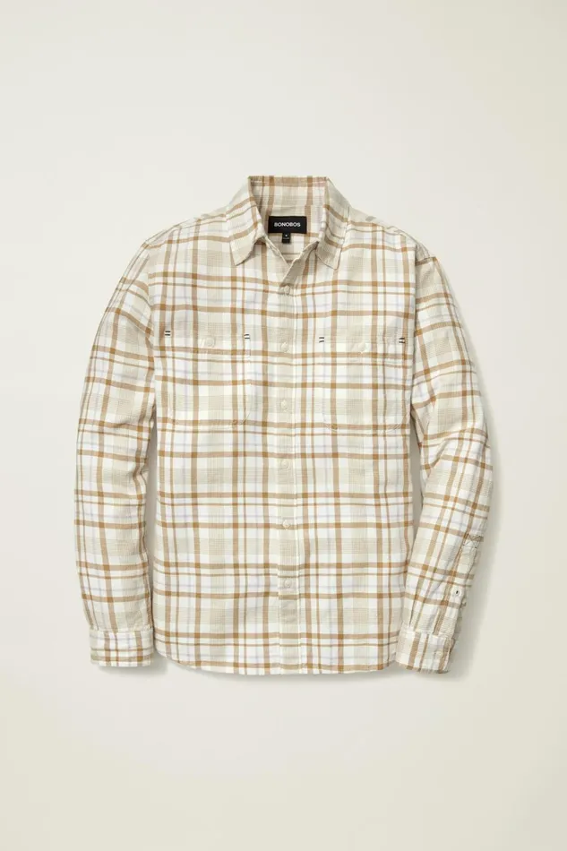 Men Casual Shirts Bonobos Sunset Overshirt Rye Ireland Plaid