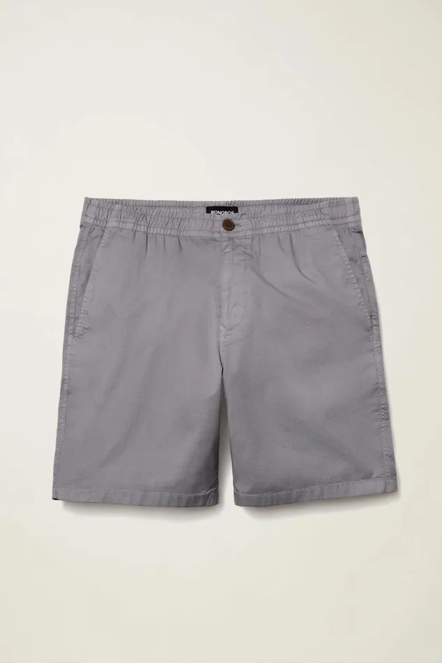Men Casual Shorts Bonobos Drawstring Club Shorts Elephant Grey