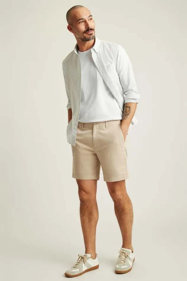 Men Casual Shorts Bonobos Lightweight Chino Short Oxford Tan