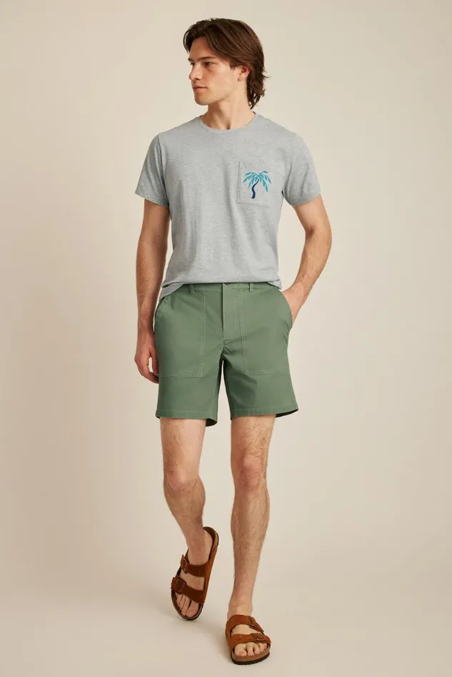 Men Casual Shorts Bonobos Lightweight Travel Short Deep Sage