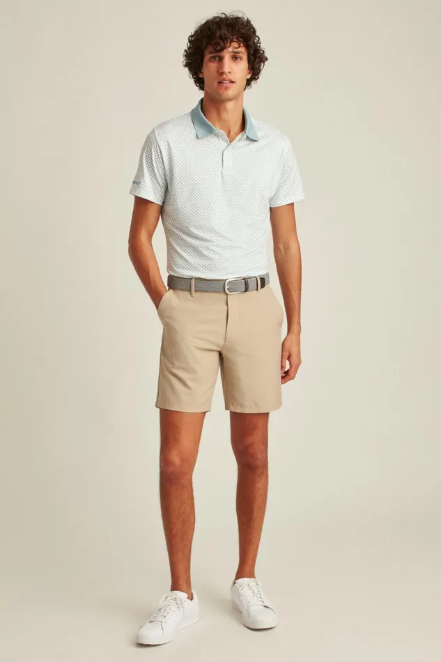 Men Casual Shorts Bonobos Performance Link Shorts Khaki Heather