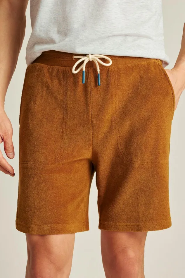 Men Casual Shorts Bonobos Terry Short Sugar Almond
