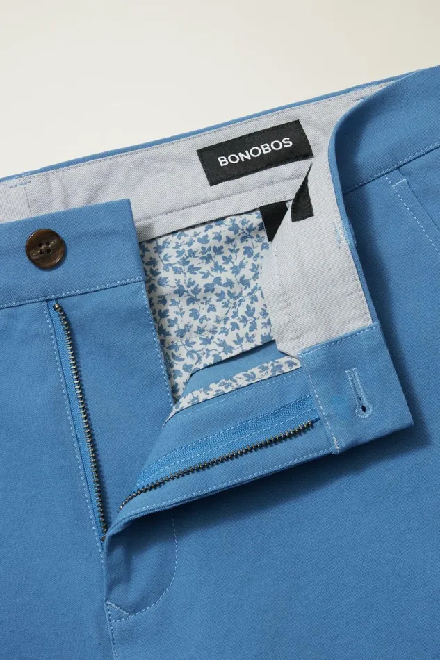 Men Casual Shorts Bonobos The Chino Short 20 Cool Blue