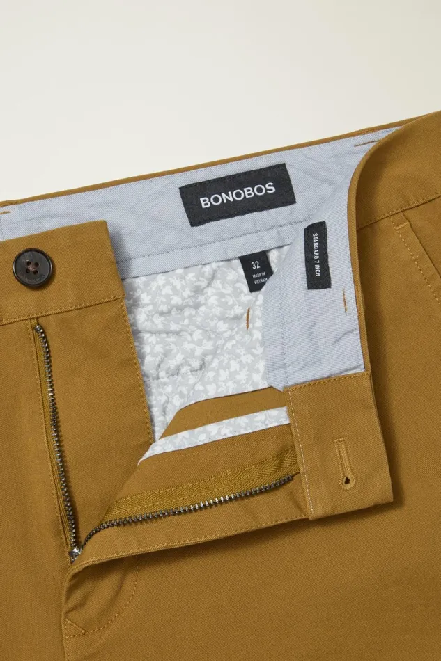Men Casual Shorts Bonobos The Chino Short 20 Field Tan