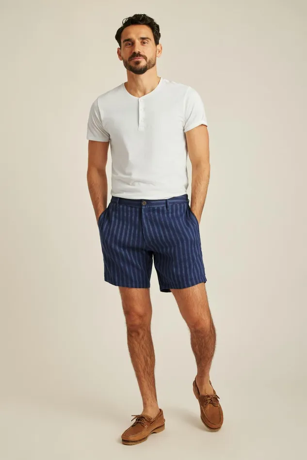 Men Casual Shorts Bonobos Weekend Chino Shorts Midnight Stripe
