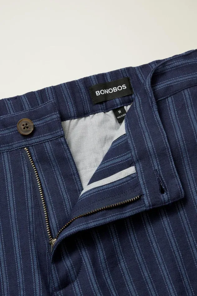 Men Casual Shorts Bonobos Weekend Chino Shorts Midnight Stripe