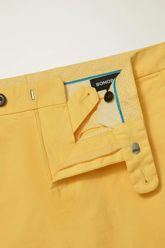 Men Chino Shorts Bonobos Italian Stretch Chino Shorts Lemon Sorbet