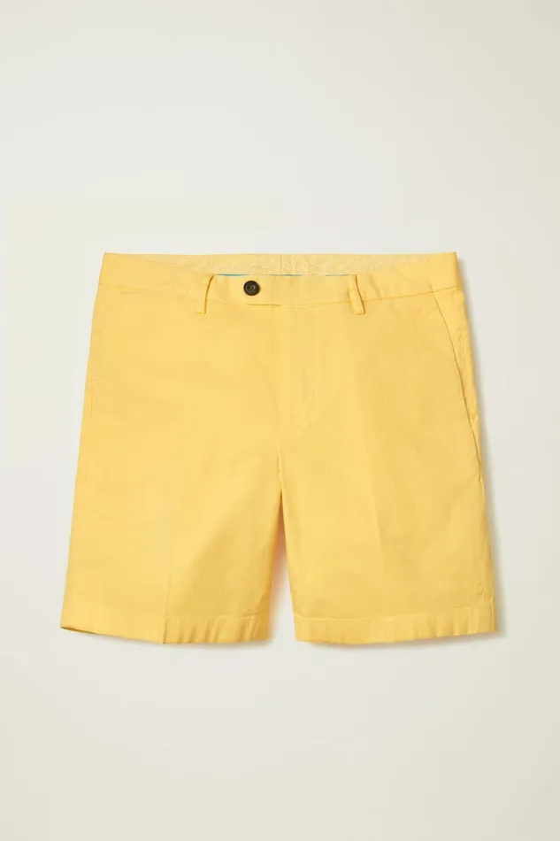 Men Chino Shorts Bonobos Italian Stretch Chino Shorts Lemon Sorbet