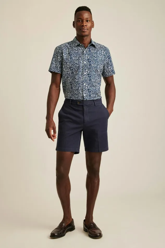 Men Chino Shorts Bonobos Italian Stretch Chino Shorts Maritime Blue