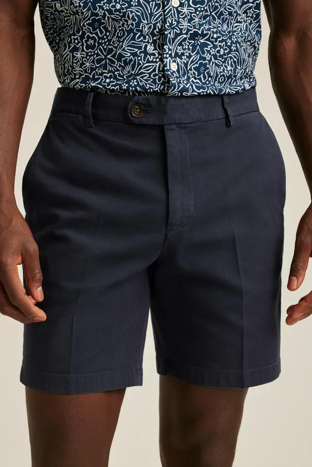 Men Chino Shorts Bonobos Italian Stretch Chino Shorts Maritime Blue