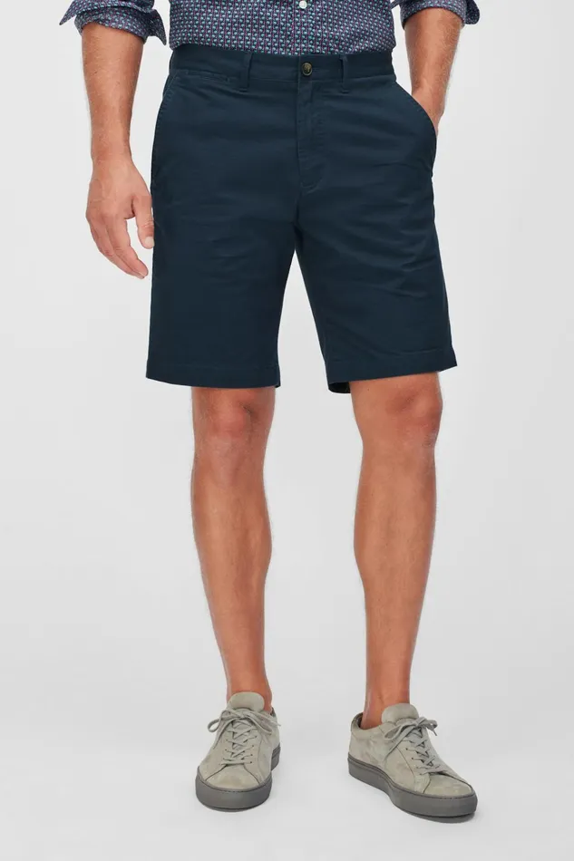 Men Chino Shorts Bonobos Stretch Lightweight Chino Shorts French Navy Blue