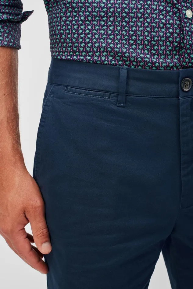 Men Chino Shorts Bonobos Stretch Lightweight Chino Shorts French Navy Blue