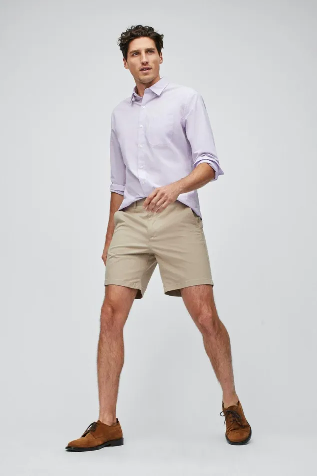 Men Chino Shorts Bonobos Stretch Washed Chino Shorts Khaki