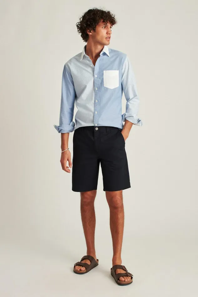 Men Chino Shorts Bonobos Stretch Washed Chino Shorts Navy