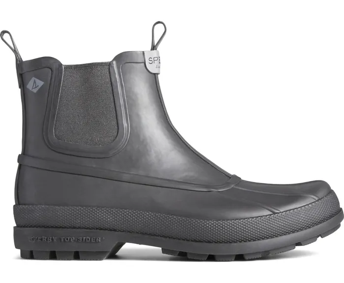 Men Cold Bay Rubber Waterproof Chelsea Boot Black Sperry Rain and Duck Boots Men Cold Bay Rubber Waterproof Chelsea Boot Black Sperry Rain and Duck Boots