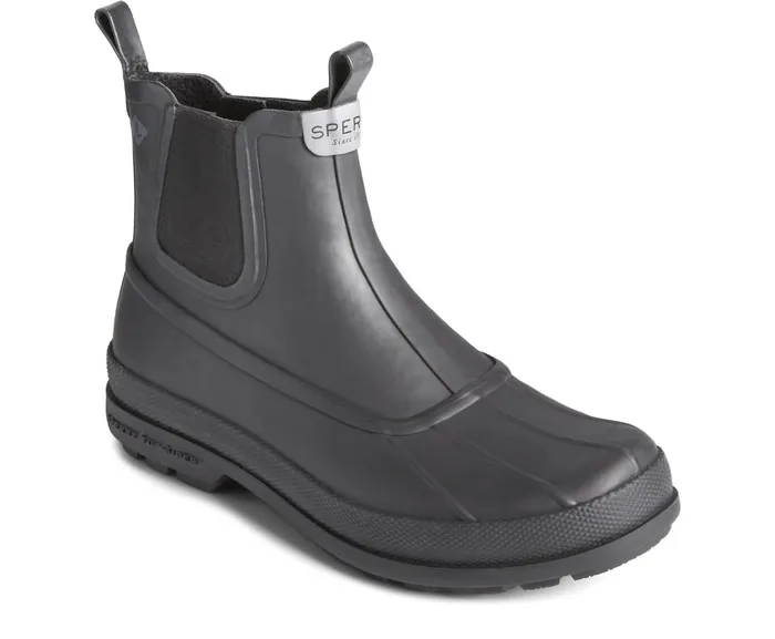 Men Cold Bay Rubber Waterproof Chelsea Boot Black Sperry Rain and Duck Boots Men Cold Bay Rubber Waterproof Chelsea Boot Black Sperry Rain and Duck Boots