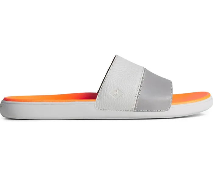 Men Dock PLUSHWAVE Slide Sandal Grey Sperry Sandals
