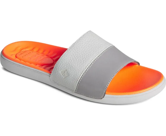 Men Dock PLUSHWAVE Slide Sandal Grey Sperry Sandals Men Dock PLUSHWAVE Slide Sandal Grey Sperry Sandals