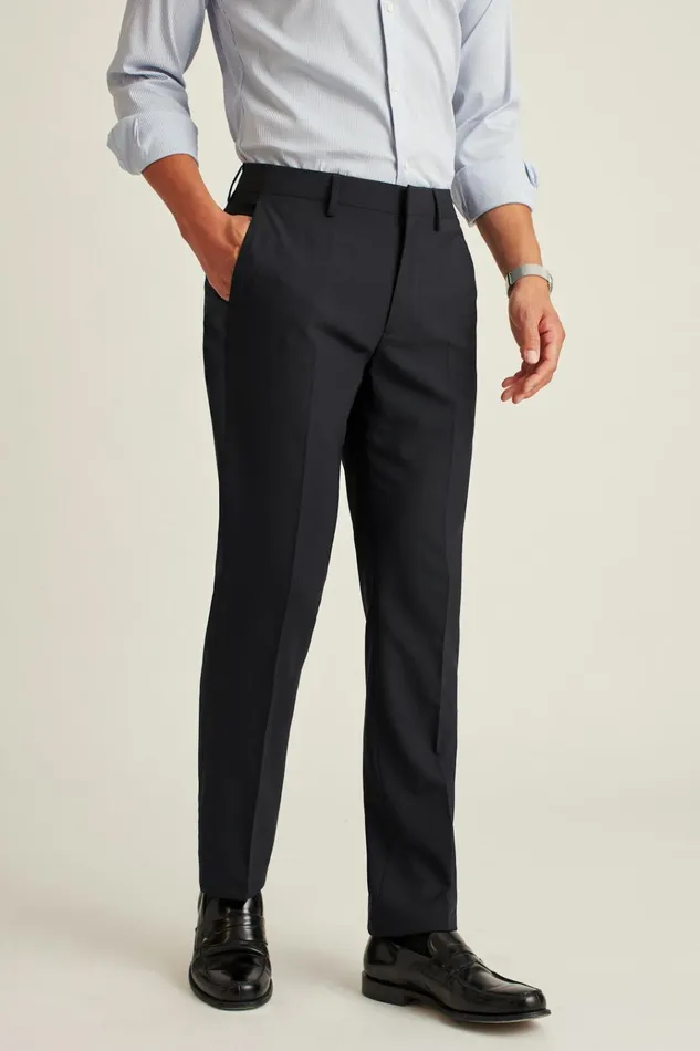 Men Dress Pants Bonobos Italian Stretch Wool Dress Pants Navy