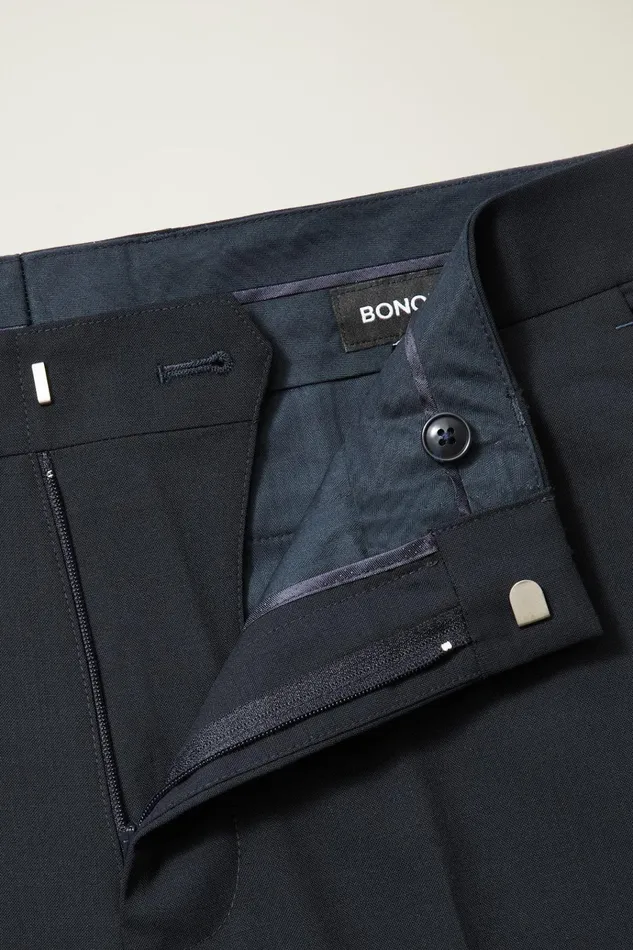 Men Dress Pants Bonobos Italian Stretch Wool Dress Pants Navy