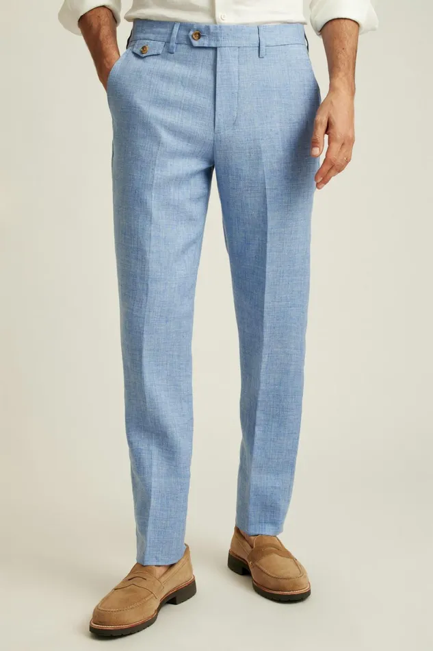 Men Dress Pants Bonobos Jetsetter Italian Linen Dress Pant Light Blue