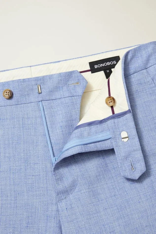 Men Dress Pants Bonobos Jetsetter Italian Linen Dress Pant Light Blue